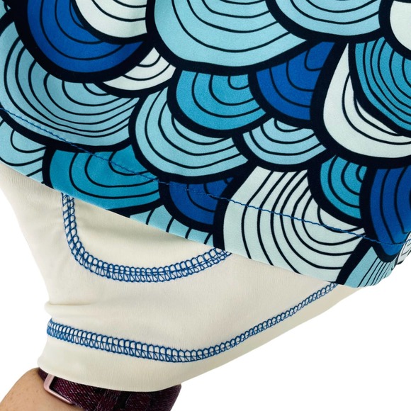 Capelle Mens 4XL Betta Blue Hybrid Mid Length Swim Trunks Built-in Liner Comfort - Picture 4 of 7